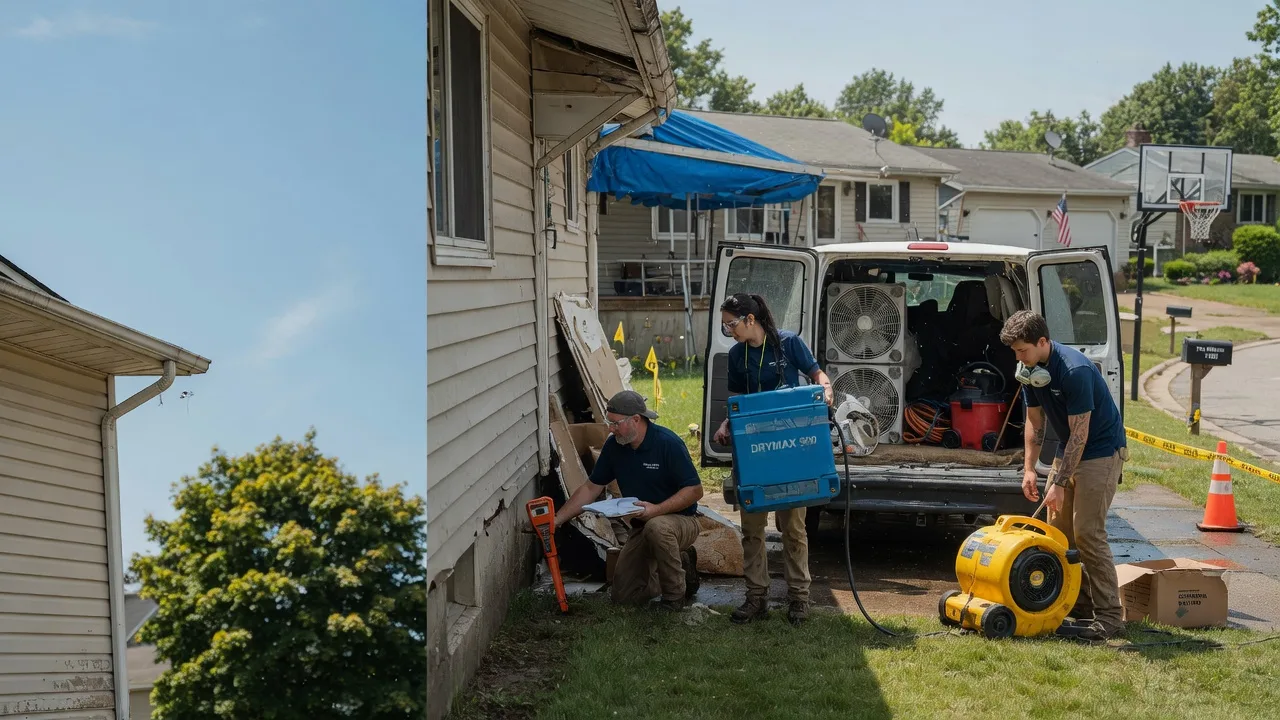 Ceiling Leak Cleanup in Hannibal, OH near me